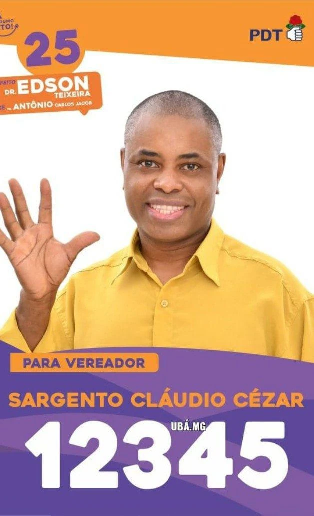 SARGENTO CLÁUDIO CÉZAR - 12345 - PDT